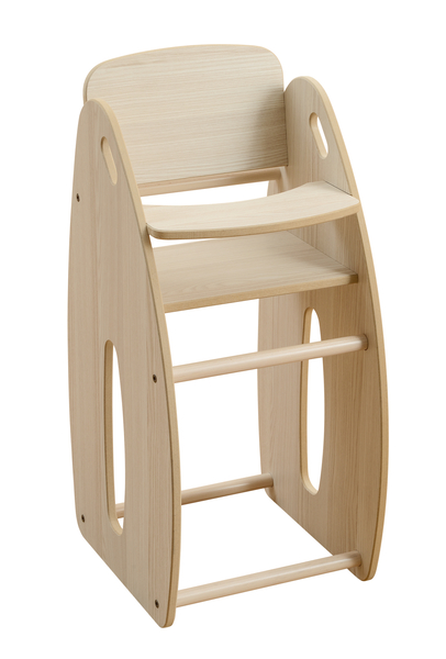 MATHOU Puppenecke-Set mit Puppenwagen, Puppenhochstuhl, Puppenbett und Wickeltisch