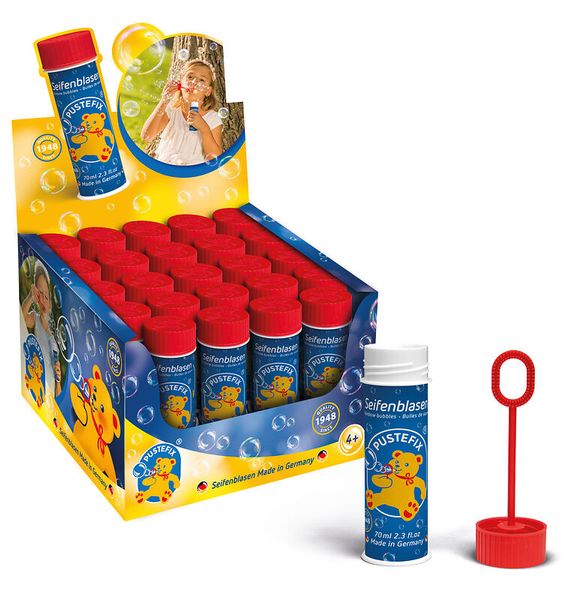 Pustefix Seifenblasen Display, je 70 ml, 24 Stück