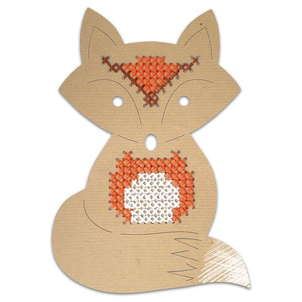 Papercraft, Katzenfigur, Filzarbeiten, Lochmuster, Stickerei