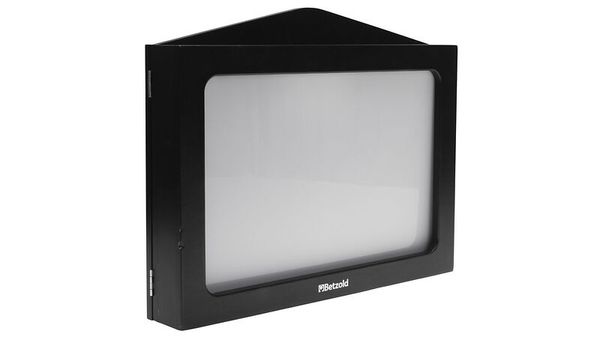 LED-Panel, Lichtpanel, Schwarz, Rahmen, Glas/Material transparent screen