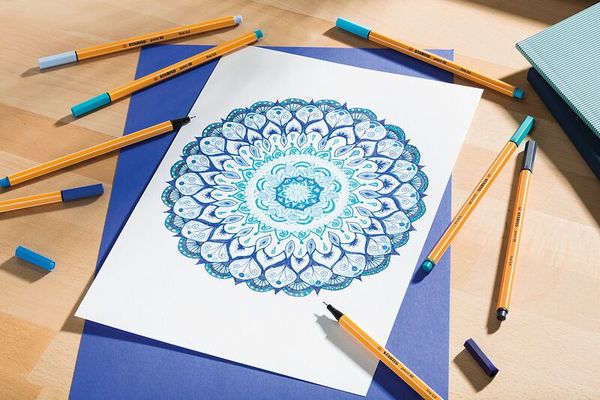 mandala, design, print, art, pencil