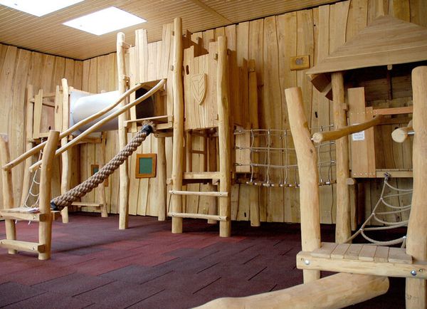 holzspielplatz, kletterturm, spielger?t, naturholz, kinderspielplatz