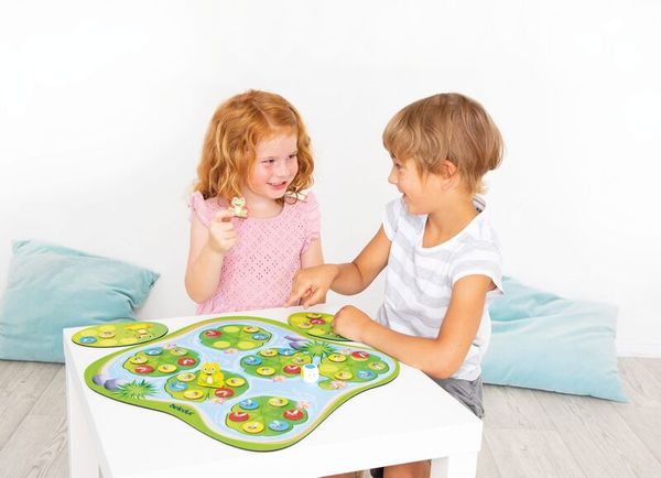 Merk- und Brettspiel Quaki, 2-4 Spieler, ab 3 Jahre
