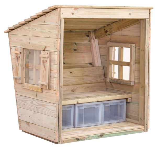 BETZOLD Strandkorb mit Kunststoffboxen (H/B/T: 120 x 110 x 90 cm)