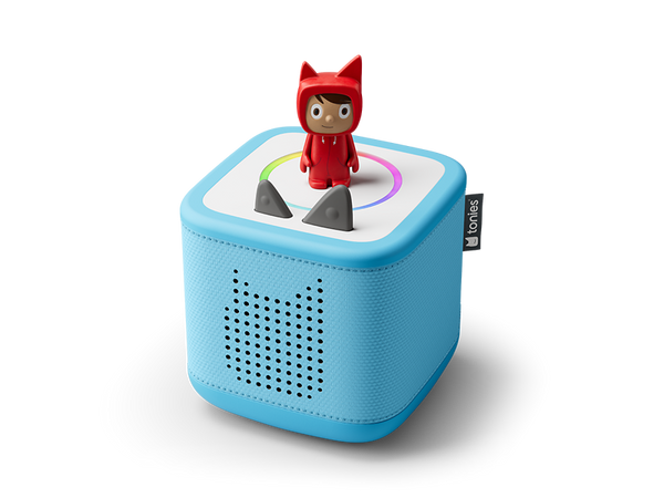 bluetooth speaker, würfelförmiger lautsprecher, blau, portabel, kleine figur