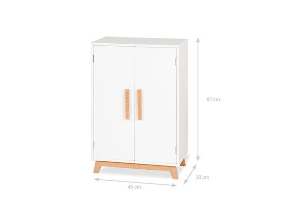 PINOLINO Puppenschrank 'Marit', inkl. 3 Kleiderbügel