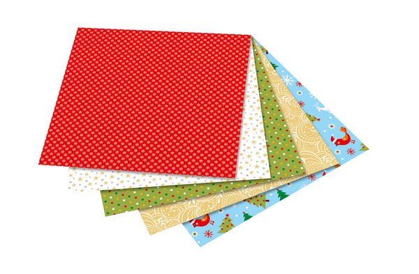 FOLIA Origamipapier Weihnachten, 15x15 cm, 50 Blatt