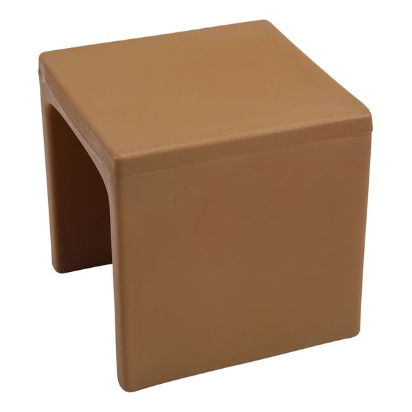 kissenhülle, braun, würfelschräg, blockmaterial, rahmenlos