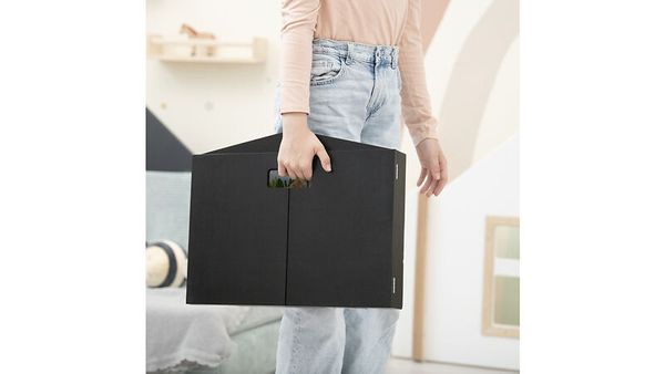 Box, Tragebox, Kartonbox, Aufbewahrungsbox, schwarz