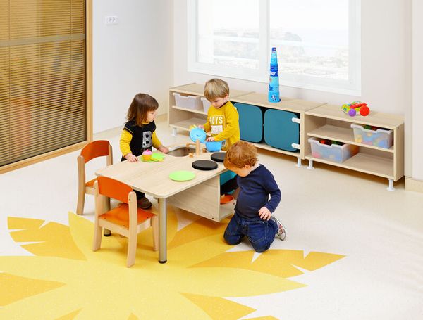 MATHOU Spielküche auf Rollen, 10 Jahre Garantie