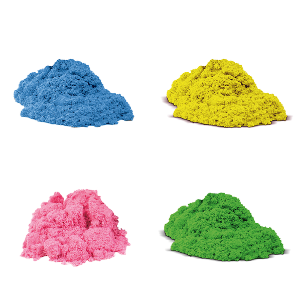 Kinetischer Fließsand, 4 x 1 kg, verschiedene Farben Kinetischer Fließsand, 4 x 1 kg, verschiedene Farben