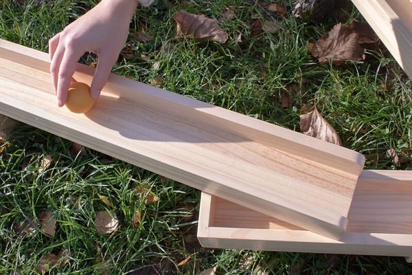 Wasserbahn / Kugelbahn, massives Kiefernholz, 12 Teile, ab 3 Jahre (SONDERANGEBOT)