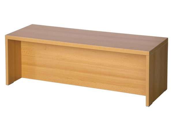 Holztruhe, Schreibtischbank, Holzfarben, kantig, große Sitzbank