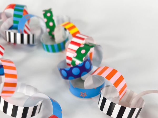 Papierstreifen für Papierketten, 400 Stück