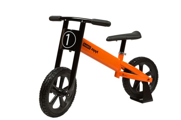 Kinderfahrrad, Laufrad, Balancebike, Gummireifen, orange