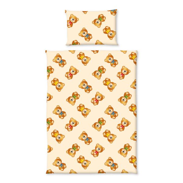 Bettbezug, Kissenbezug, Teddybären, Teddy-Muster, Kids-Design