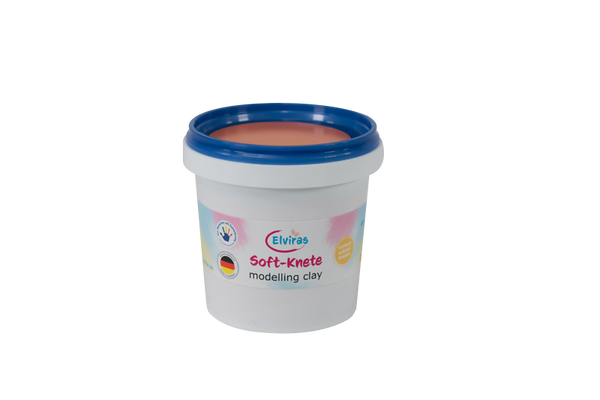 ELVIRAS Kinder-Softknete, Pastellfarben, 150 g, Farbe wählbar