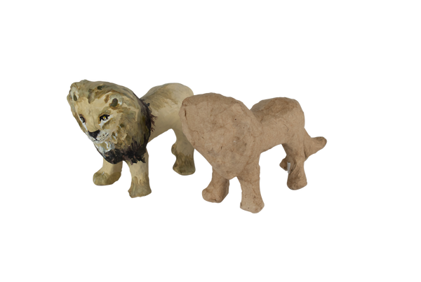 Tiere der Savanne aus Pappmaché, 32 Stück (SONDERANGEBOT)