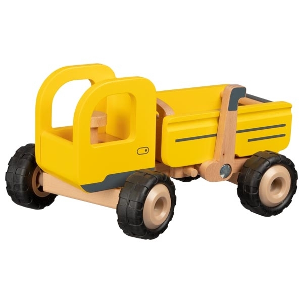 Kinderwagen, Holzspielzeug, Gelb, Lastwagen, Kinderspielzeug