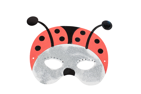 Insekten-Masken, weiß, 16 Stück