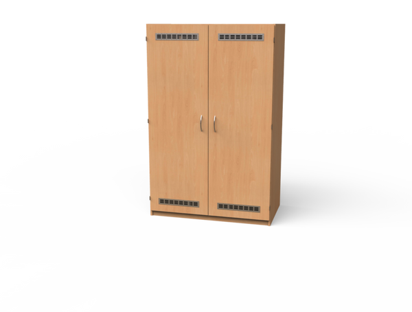 Liegepolsterschrank 8er, Türen mit Lüftungsgittern Liegepolsterschrank 8er, Türen mit Lüftungsgittern