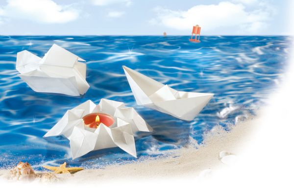 FOLIA Schwimmpapier, wasserfest, 20x20 cm, 20 Blatt