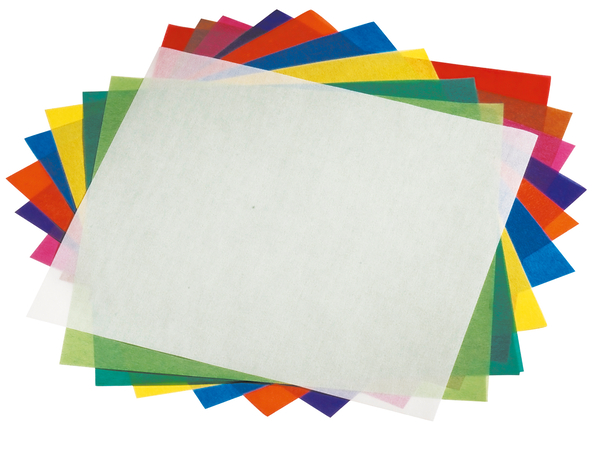 Origamipapier, Transparentpapier bunt sortiert, 10x10 cm, 500 Blatt