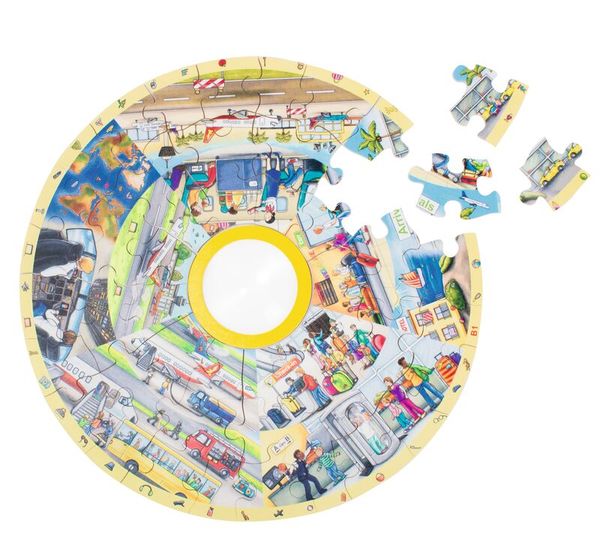 XXL Lernpuzzle Flughafen, 49 Teile, ab 4 Jahre