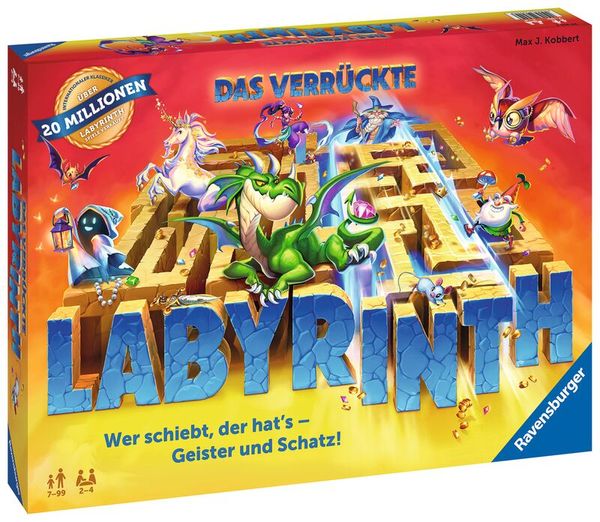 RAVENSBURGER Das verrückte Labyrinth, Konzentrationsspiel, 2-4 Spieler, 7-99 Jahre RAVENSBURGER Das verrückte Labyrinth, Konzentrationsspiel, 2-4 Spieler, 7-99 Jahre