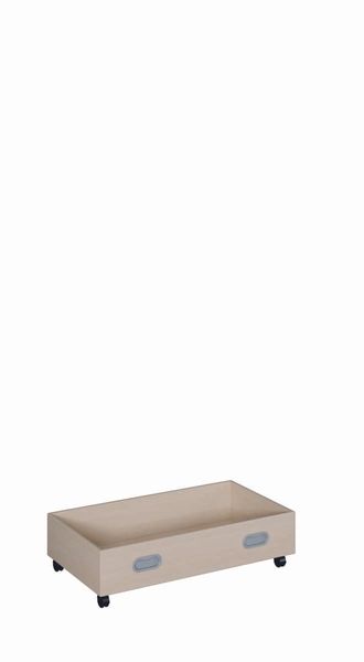 niedriges Regal, schubladenlos, Holzkorb, Aufbewahrungsbox, Rollräder
