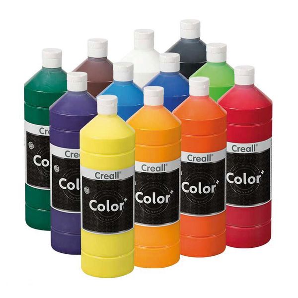 Farbflasche, Acrylfarbe, Kunstfarben, Palette farben, Flasche mit Deckel