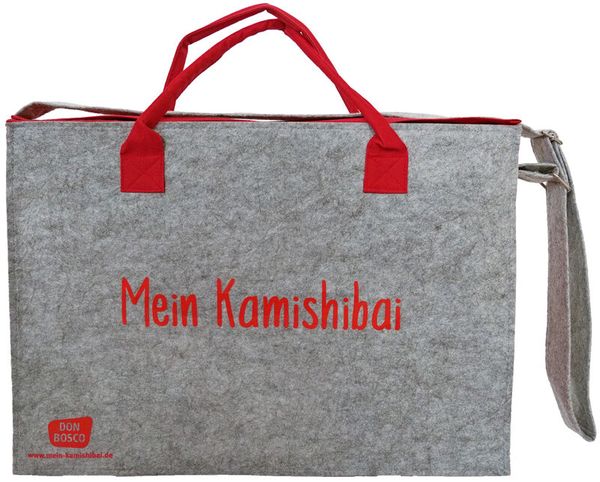 Tasche, Plastiktasche, grau, rote Griffe, Mehrzwecktasche