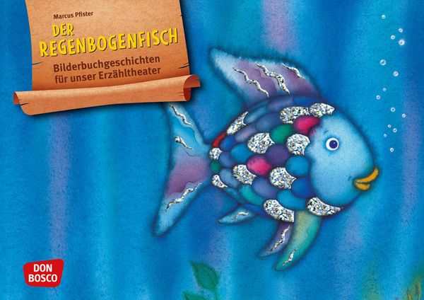 Kinderbuch, Bildband, Fisch, bunte Farben, Glitzer