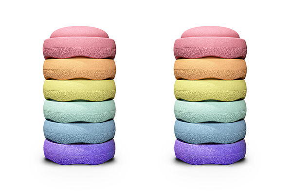 Stapelstein® Original rainbow pastel, 12er Set