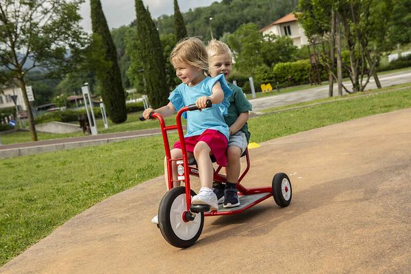 ITALTRIKE Carry (Neue Generation) - Taxi-Dreirad für 2 Kinder, ab 3 Jahre