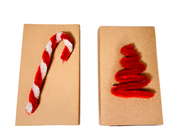 Zuckerstange, Weihnachtsbaum, Filz, Deko-Holz, Rot