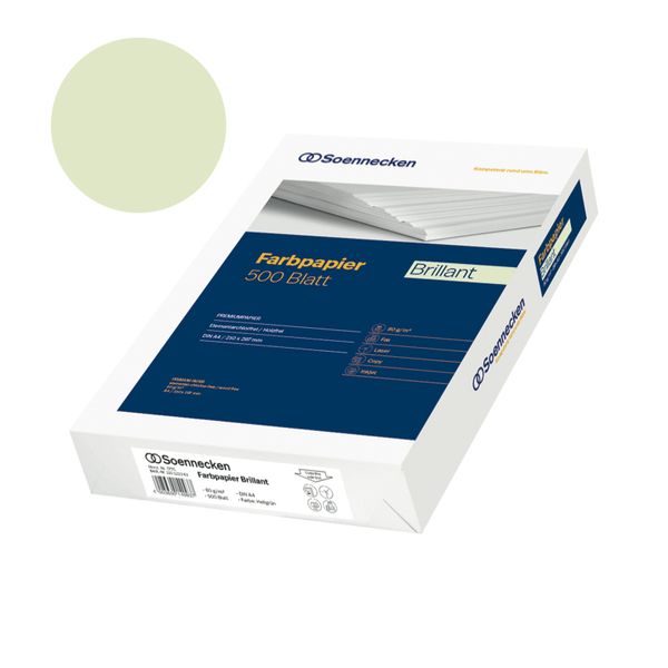 buntes Kopierpapier DIN A4, grün, 80 g, 500 Blatt buntes Kopierpapier DIN A4, grün, 80 g, 500 Blatt