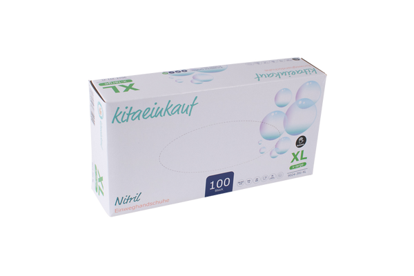 Handschuhe Nitril, puderfrei, Gr. XL, 100 Stk., schwarz