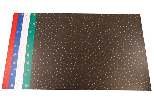FOLIA Goldsternchen-Fotokarton, 50x70 cm, 10 Bogen, bunt sortiert FOLIA Goldsternchen-Fotokarton, 50x70 cm, 10 Bogen, bunt sortiert