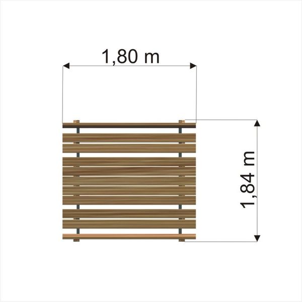 Holzlattenzaun, Sichtschutz, Gartenbild, Lattenzaun, Holzschmal