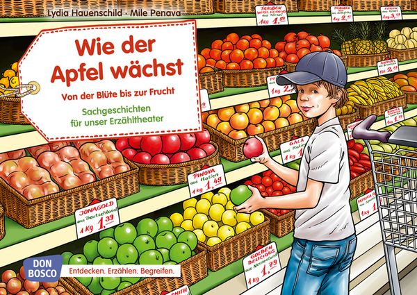 Apfel, Frucht, Lebensmittel, Einkauf, Kind