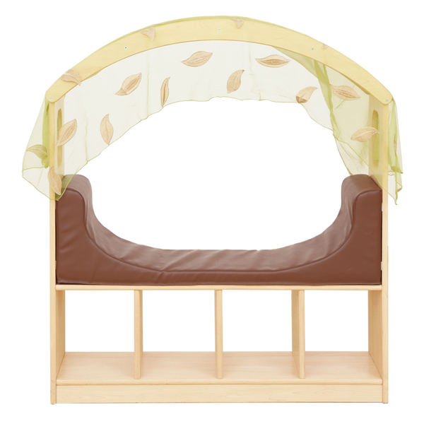 holzrahmen, baby lounge, muster-blumen, abdeckung, auflage