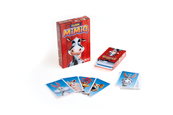 Kartenspiel, Spielkarten, Farmtiere, Kuh, Brettspiel-Komponente