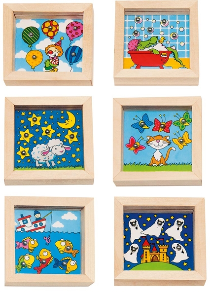 Kinderbild, Bilderrahmen, Toy-Fisch, Meerestiere, Mondstern