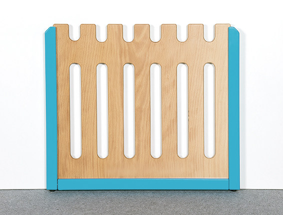 grille, holz, naturholz, blau, kinderzaun