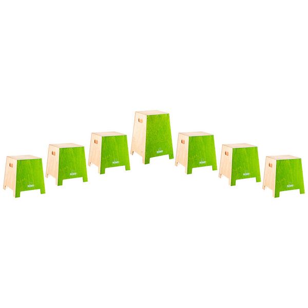 NINO® Percussion stapelbares Klassenzimmer Cajon, Gruppen-Rhytmus-Set, 7-tlg.