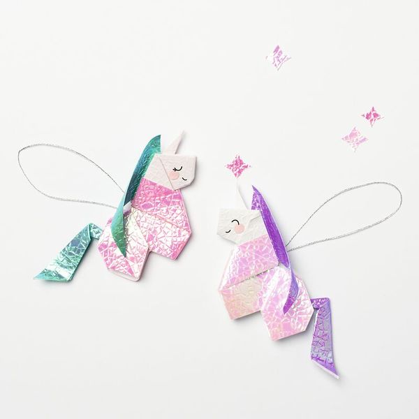 FOLIA Origamipapier, irisierend 14x14cm, 50 Blatt