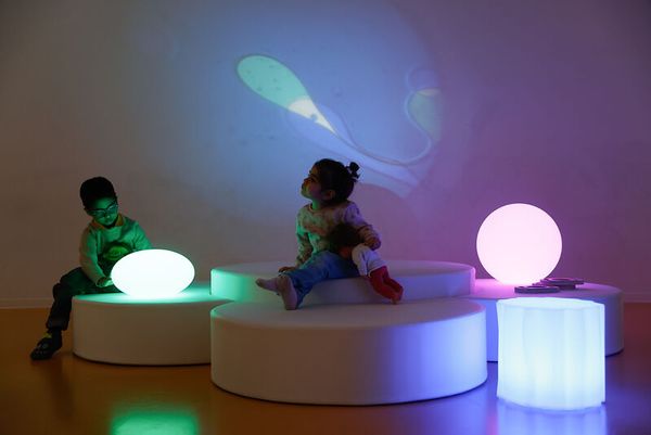 Beleuchteter Kiesel Beleuchteter Kiesel