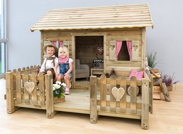 Holzspielhaus, Minihaus, Kinderhaus, Spielzeughaus, Holzfassade