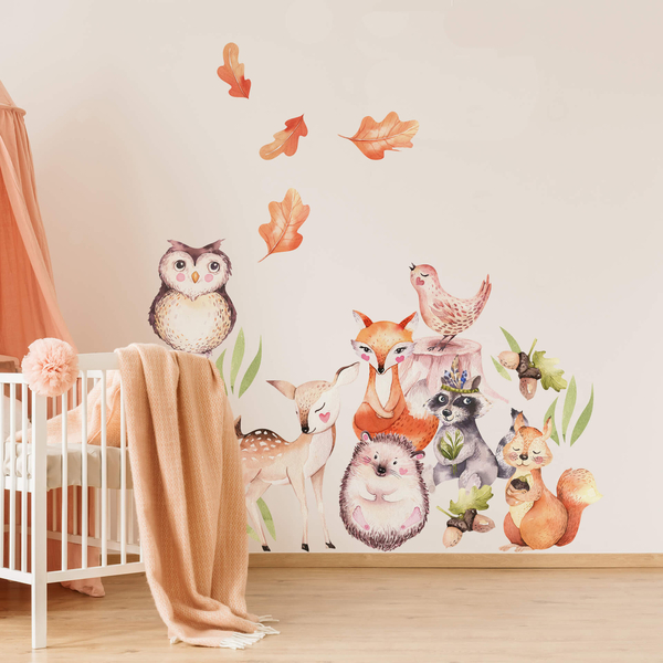 Wandtattoo-Set Waldtiere Kvilis, verschiedene Größen Wandtattoo-Set Waldtiere Kvilis, verschiedene Größen